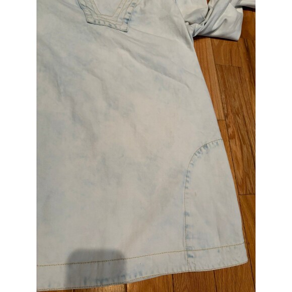 Free People Dreaming Of Denim Cloud Wash Tunic Size Large - Picture 8 of 8